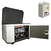 Генератор A-iPower A9000EAX в супертихом зимнем кожухе 1400SS RAL 7035 + блок автозапуска A-iPower 400 В, 25 А